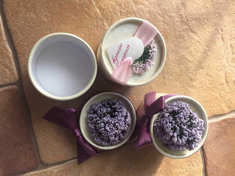 Коробочки бонбоньерки на свадьбу