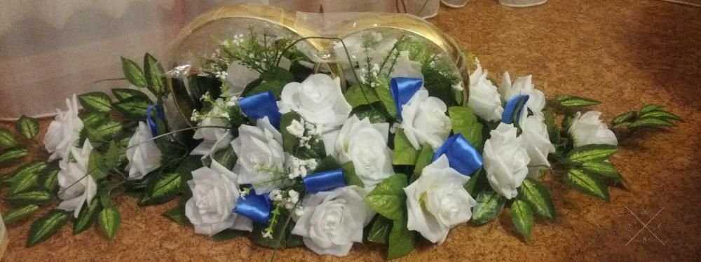Свадебные кольца на машину, украшения