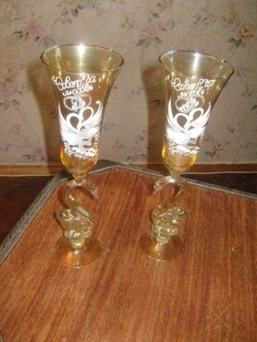 Продам свадебные бокалы