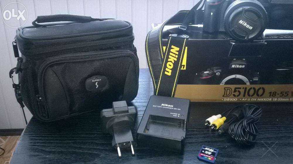 Nikon D5100 18-55 VR Kit Срочно! + сумка, карта памяти