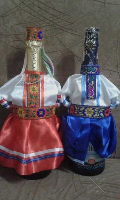 Свадебные аксессуары.Ползунки.Одежка на шампанское.Фигурки для торта