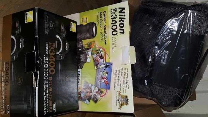 Nikon D3400 KIT (AF-P DX 18-55mm G VR + 70-300mm G ED Lenses)