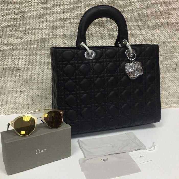 Женская сумка Lady Dior Lambskin