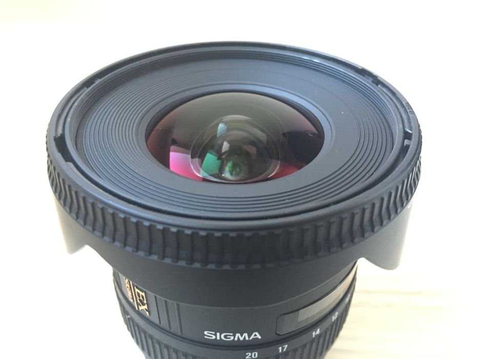 Sigma 10-20 1:4/5.6 DC HSM для Canon, поляризационный и UV фильтр