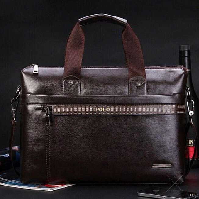 Мужская сумка Polo. Деловой портфель Polo A4. Бизнес сумка через плече