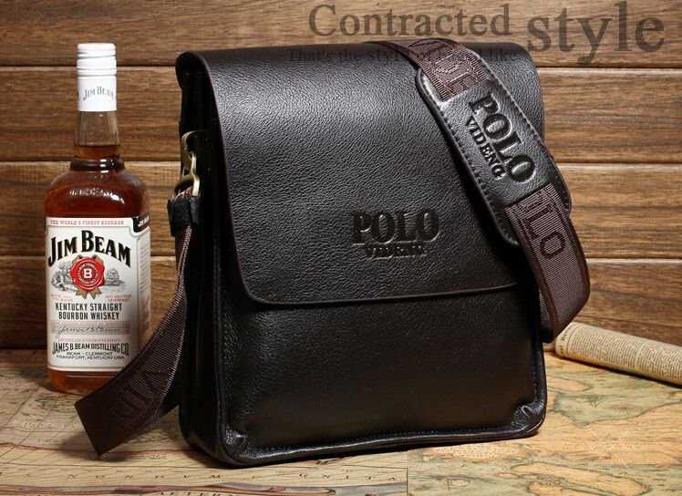 Красивая мужская сумка Polo + Подарок. Сумка через плечо. Барсетка.