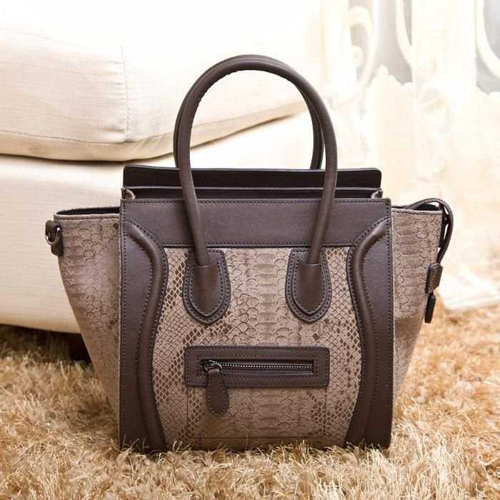 Сумка Celine реплика кожа коричневая в наличии