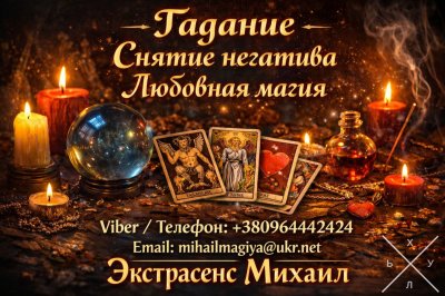 Экстрасенс Днепр. Гадание Днепр. Приворот Днепр. Снять