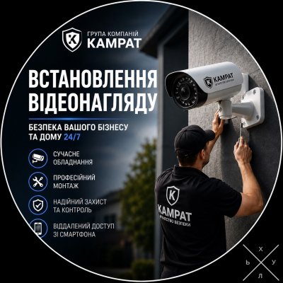 Встановлення відеоспостереження Кривий Ріг Камрат