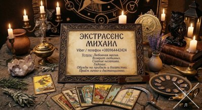 Сильный экстрасенс и таролог в Днепре: любовная магия, снятие порчи, помощь в сложной ситуации.