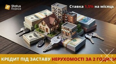 Кредит під заставу офісу, магазину, складу або іншої нерухомості у Києві.